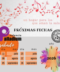 PRÓXIMAS FIESTAS PALLADIUM VALENCIA 2026