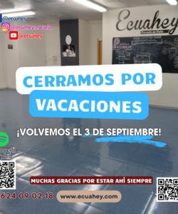 CERRAMOS POR VACACIONES VERANO 2026