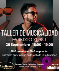 Pack Taller + Social Palladium Valencia en Sala Madison